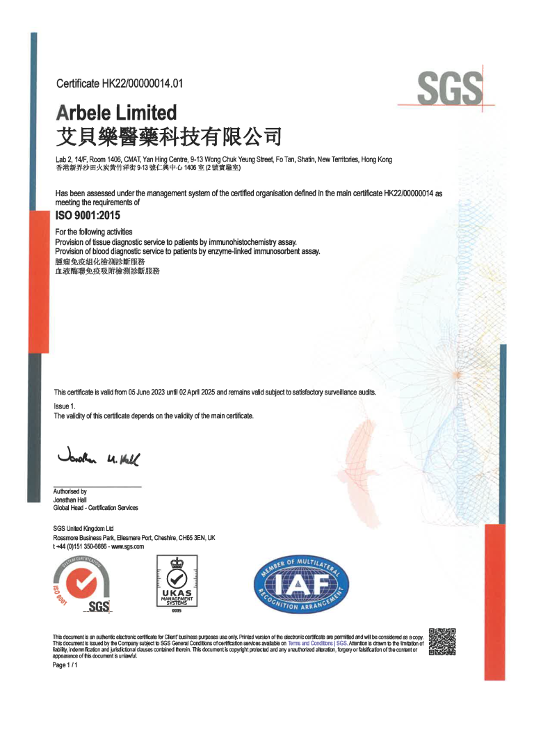 ISO 9001_Arbele Ltd
